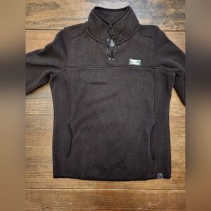 Womens L.L. Bean Sweater fleece. Black size medium.
